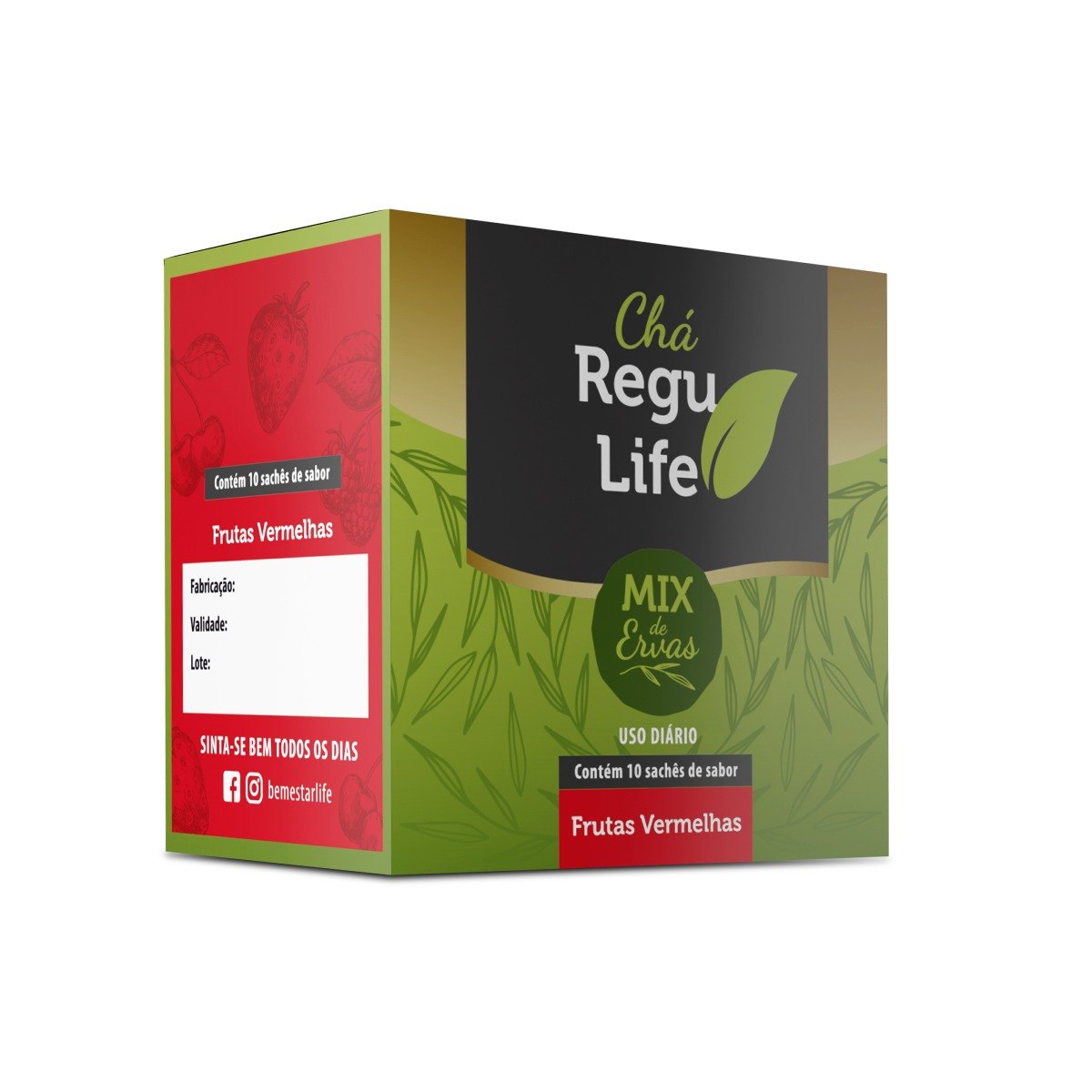 CHA REGU LIFE 10 SACHET- FRUTAS VERMELHAS