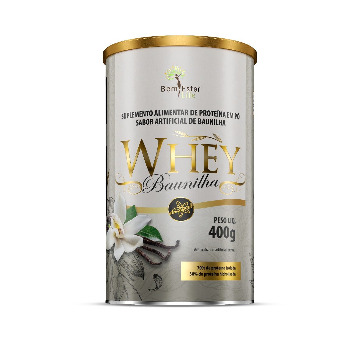  WHEY PROTEIN SABOR BAUNILHA - 400g 