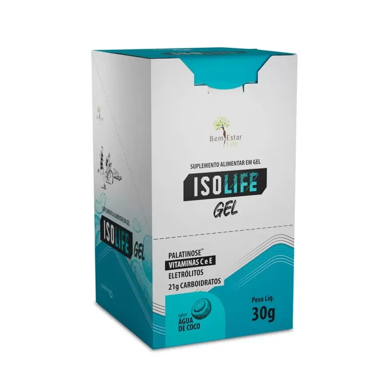 ISOLIFE GEL SABOR AGUA DE COCO - 10 SACHE