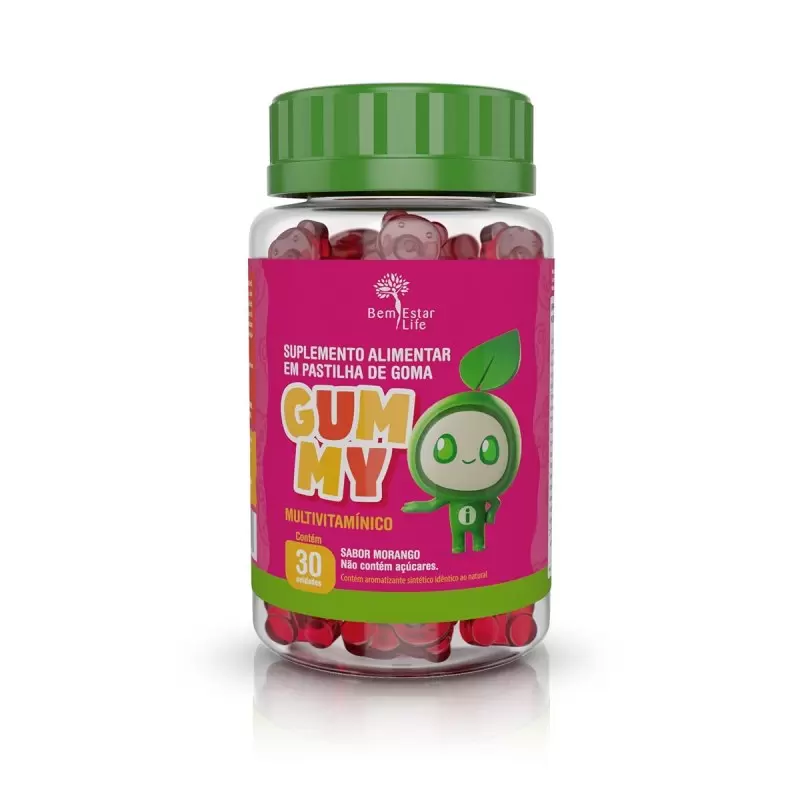 GUMMY MULTIVITAMINICO- SABOR MORANGO 30 CAPS